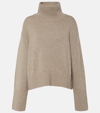 Jersey de cuello alto Fleur de cachemir | Lisa Yang