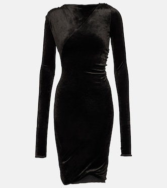 Lilies velvet jersey minidress | Rick Owens
