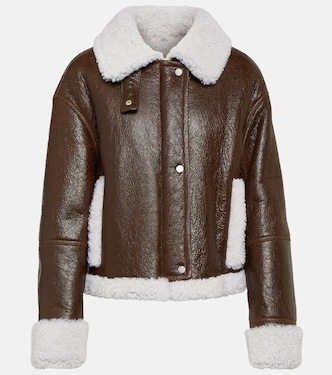 Lederjacke mit Shearling | Yves Salomon