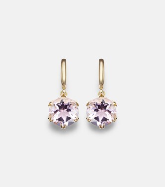 Orecchini Crown in oro 18kt con ametista | Ileana Makri