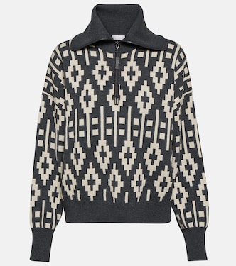 Jersey Vintage de mezcla de lana en jacquard | Brunello Cucinelli