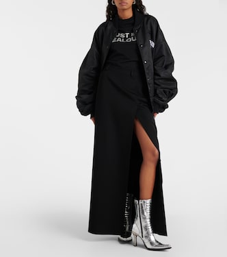 Ankle Boots aus Metallic-Leder | Vetements