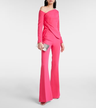Halluana high-rise flared pants | Safiyaa