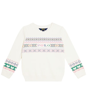 Sweat-shirt en coton mélangé | Polo Ralph Lauren Kids