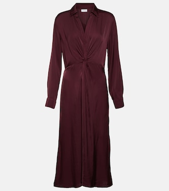 Vestido midi Bettie de satén con bustier | Velvet