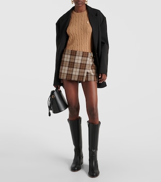 Cable-knit crewneck cotton sweater | Polo Ralph Lauren