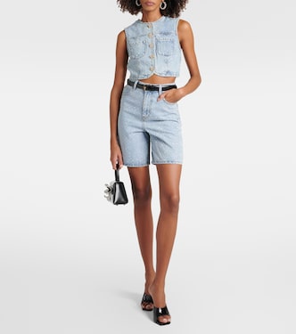 Shorts di jeans con decorazioni | Self-Portrait