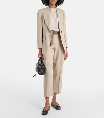 Ballerine in pelle con monili | Brunello Cucinelli