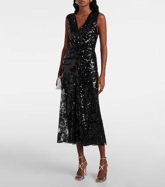 Abito midi con paillettes | Victoria Beckham