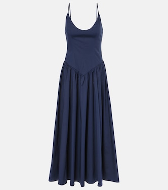 Dena cotton midi dress  | Staud