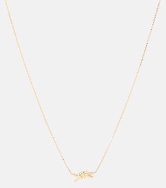 Knot 18kt gold-plated sterling silver necklace | Bottega Veneta