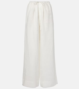 Rosalia mid-rise ramie wide-leg pants | SIR
