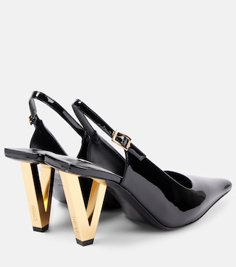 Escarpins en cuir verni | Versace