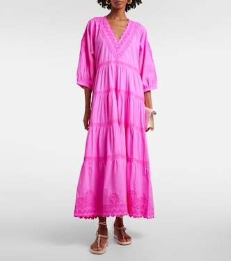 Vestido largo de popelín de algodón | Juliet Dunn