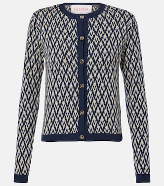 Cardigan Toute La V aus Schurwolle | Valentino