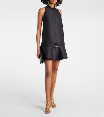 Abito corto in crêpe di lana e seta | Tom Ford
