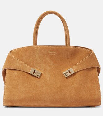  Borsa Hug Large in suede | Ferragamo