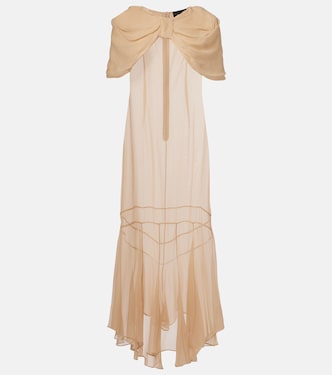 Maxikleid aus Seiden-Georgette | Simone Rocha