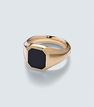 Streamline® 18kt gold ring with onyx | David Yurman