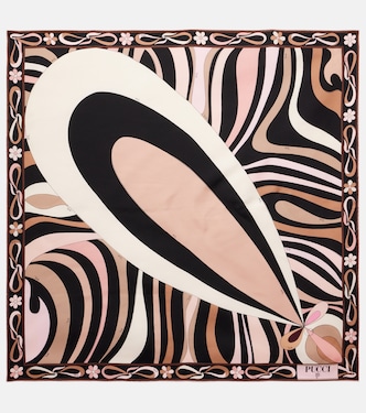 Marmo Maddalena silk twill scarf | Pucci