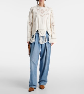 Jeans Inaya a gamba larga e vita alta  | Isabel Marant