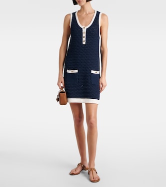 Knitted cotton-blend minidress | Gucci