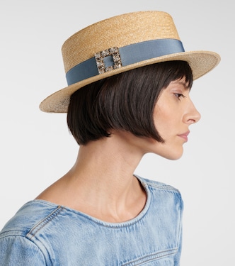 Très Vivier straw boater hat | Roger Vivier