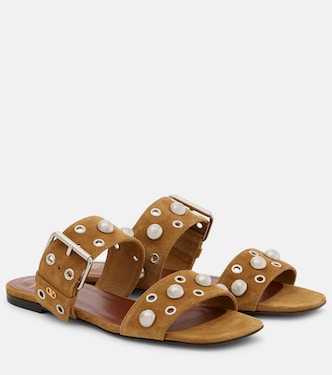 Sandali Nellcôte in suede con borchie | Valentino Garavani