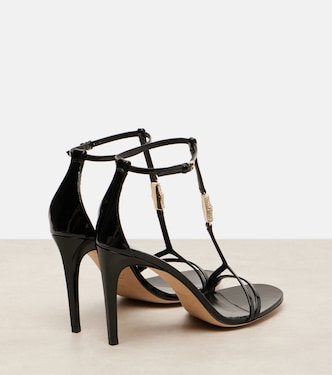 Sandales en cuir verni à ornements | Gucci
