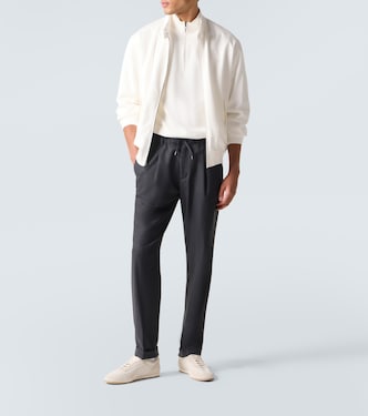Gabardine straight pants | Herno