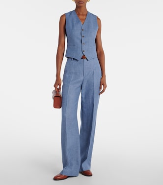 Gilet in twill di lino e cotone | Polo Ralph Lauren