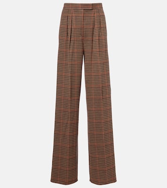 Seggio wool and cotton jersey wide-leg pants | Max Mara