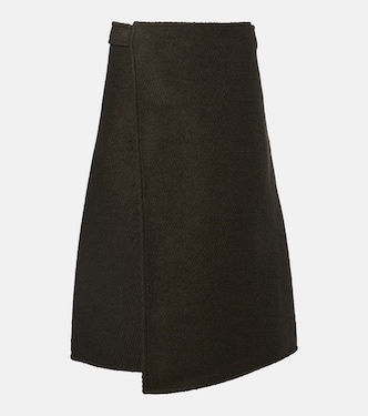Bodhi wool-blend bouclé twill wrap skirt | Proenza Schouler
