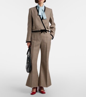 Houndstooth virgin wool jacket | Valentino