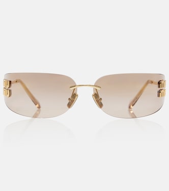 Logo oval sunglasses | Miu Miu