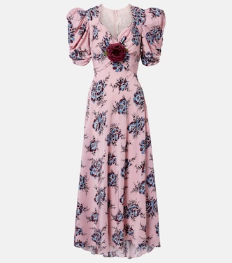 Floral-appliqué silk gown | Rodarte