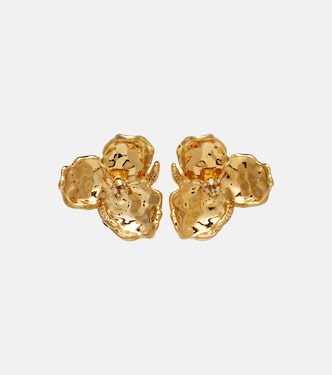 Blossom crystal-embellished earrings | Oscar de la Renta