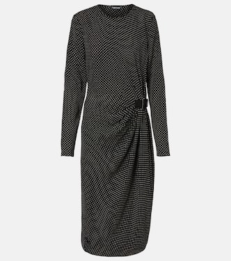 Polka-dot silk midi dress | Tom Ford