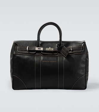 Leather tote bag | Brunello Cucinelli