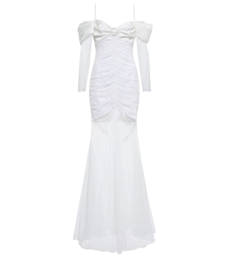 Robe aus Satin und Spitze | Rasario