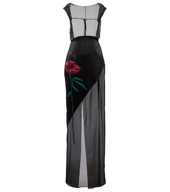 Besticktes Maxikleid aus Seide | Peter Do