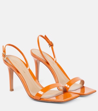 Ribbon 85 leather slingback sandals | Gianvito Rossi