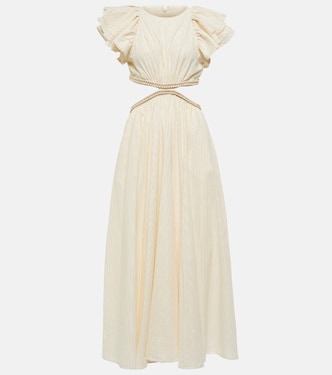 Robe longue Anneke rayée en coton | Zimmermann