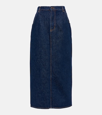Falda midi en denim | Magda Butrym
