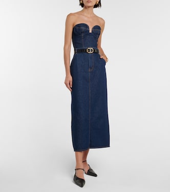 Falda midi en denim | Magda Butrym