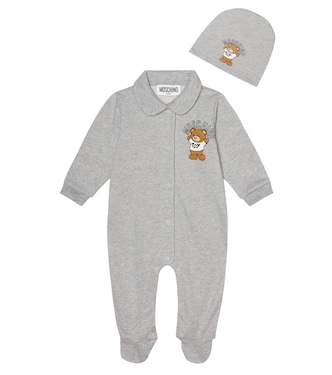 Baby - Tutina e berretto in cotone | Moschino Kids