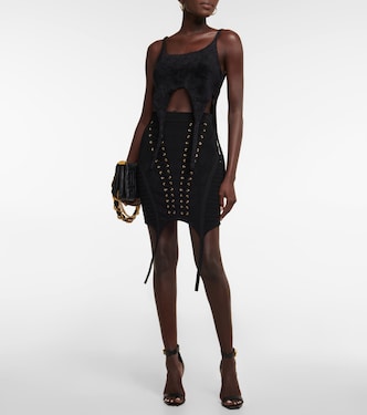 Cropped-Top aus Rippstrick | Balmain