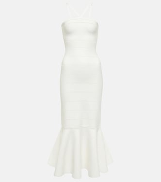Abito midi in maglia traforata | Victoria Beckham
