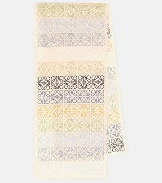 Sciarpa Anagram in lana, seta e cashmere | Loewe