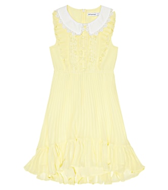 Floral guipure lace dress | Self-Portrait Kids
